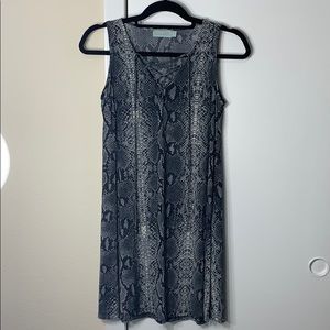 Veronica M snake skin sleeveless dress
